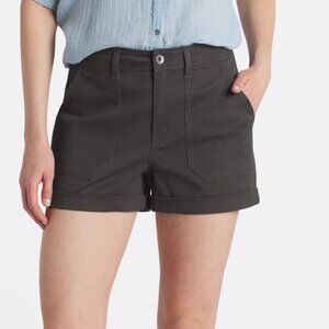 Market & Spruce High Rise Utility Shorts Size 8 Black/Gray